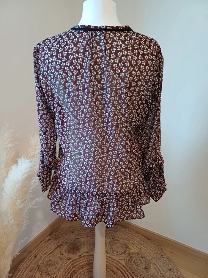 Blouse bordeaux chic Taifun taille L 40 - photo numéro 9