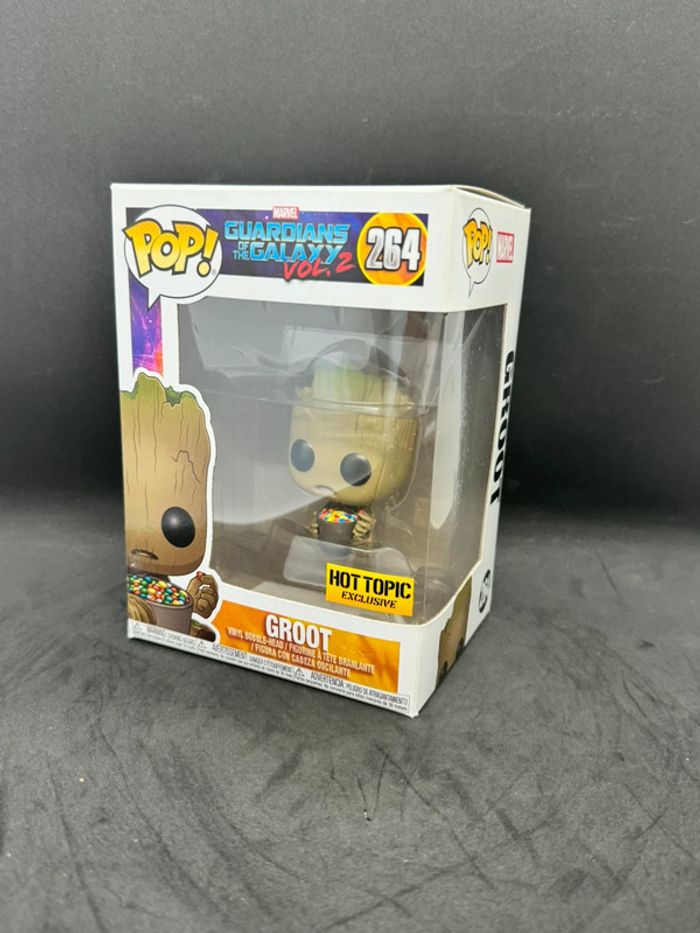 Funko pop marvel guardians of the galaxy groot 264 hot topic
