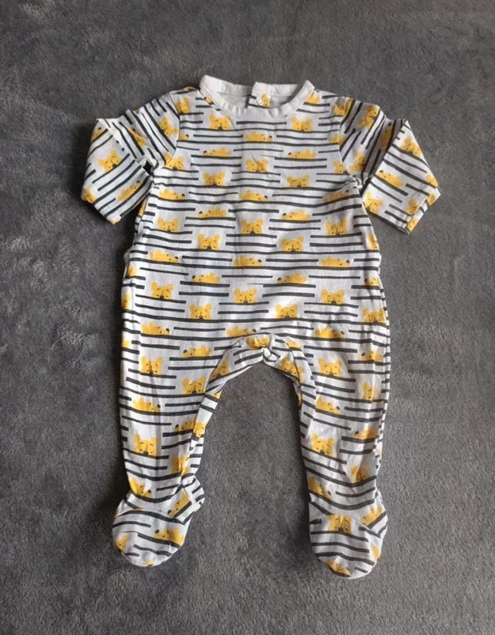 Pyjama coton Winnie Disney 1 mois - photo numéro 2