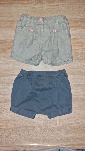Lot 2 short 12 mois