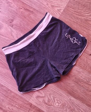 Short en coton gris et rose decathlon 10/11 ans