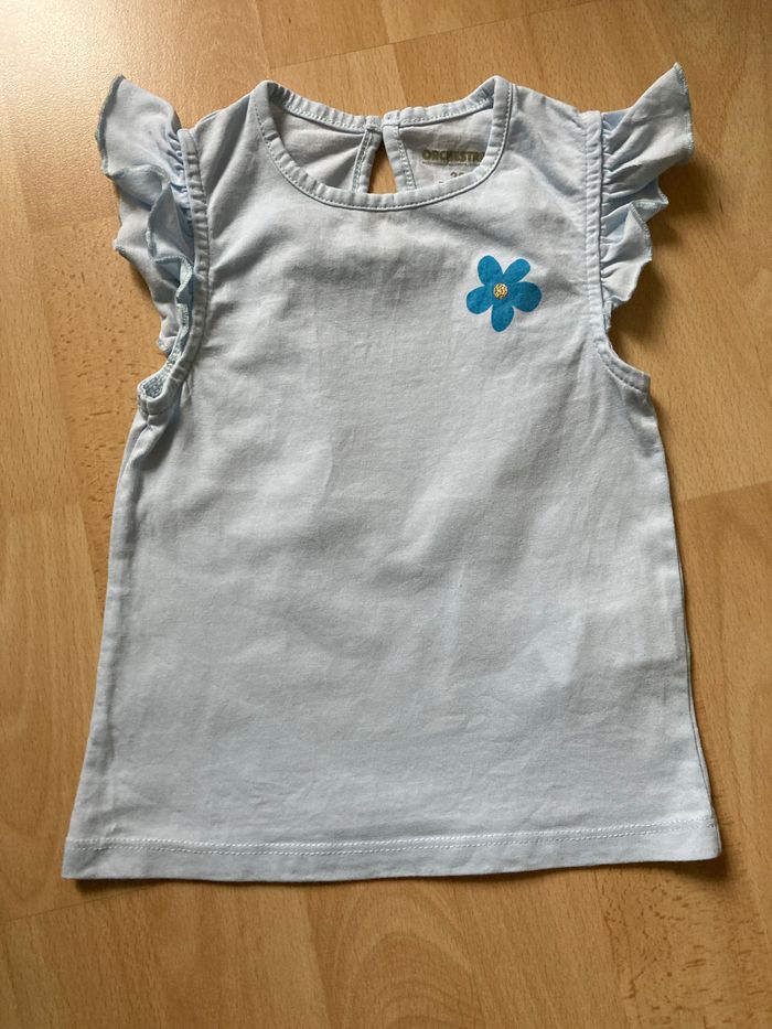 lot 2 Tee-shirts Marguerite manche volantée taille 2 ans - photo numéro 4