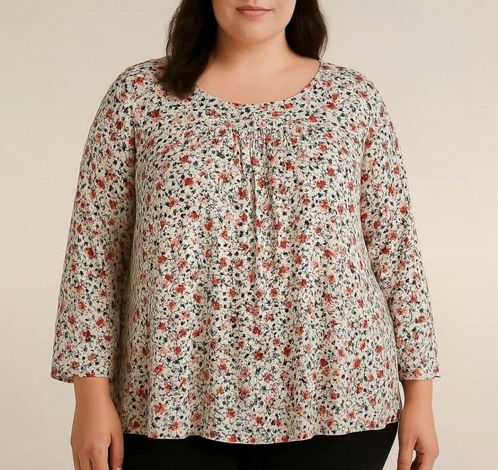 Blouse fluide imprimée – Daxon – Taille 50/52
