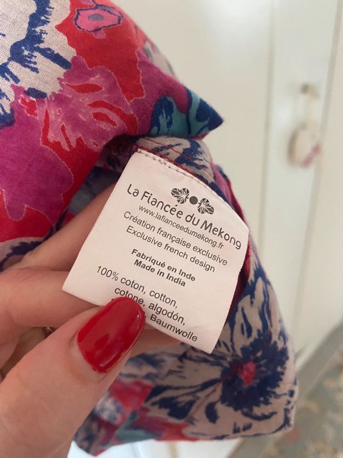 Robe la fiancée du Mékong fleurie - photo numéro 4