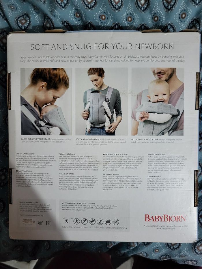 Porte bébé babybjorn - photo numéro 2