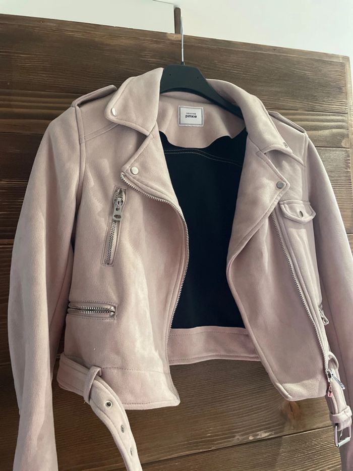 Perfecto rose pale aspect daim - photo numéro 2
