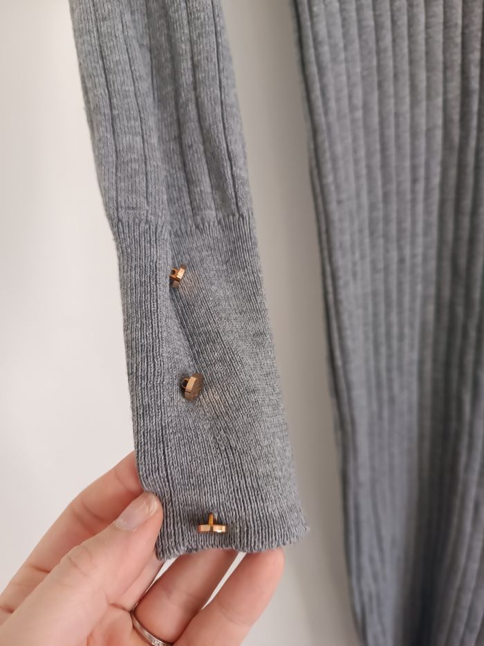 Robe pull grise taille L - photo numéro 4