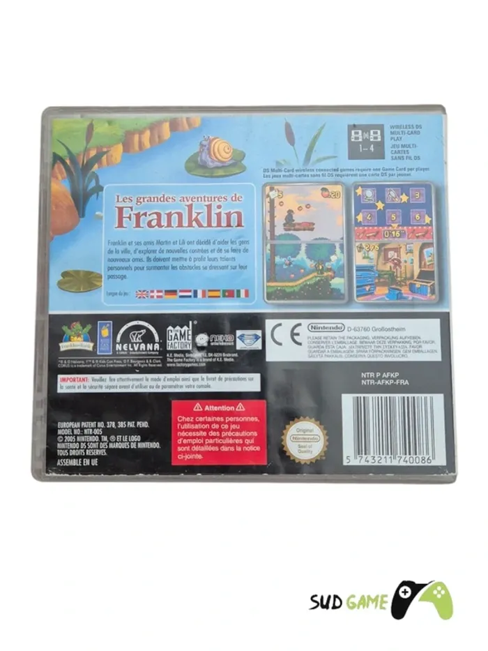 Jeu DS " Les grandes aventures de Franklin " - photo numéro 2