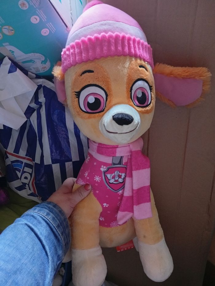 Grande peluche stella pat patrouille