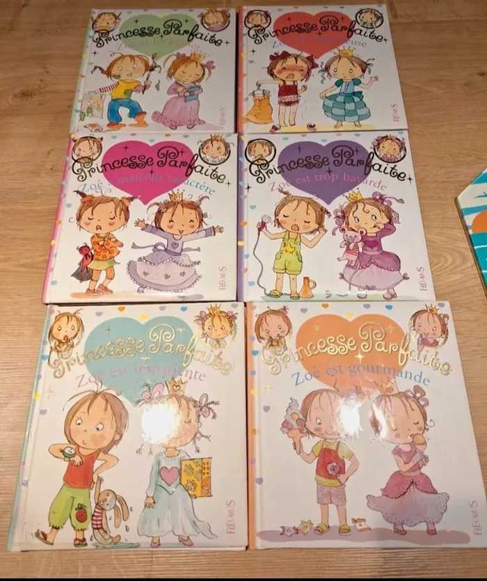 Lot de 6 livres Zoé Princesse Parfaite