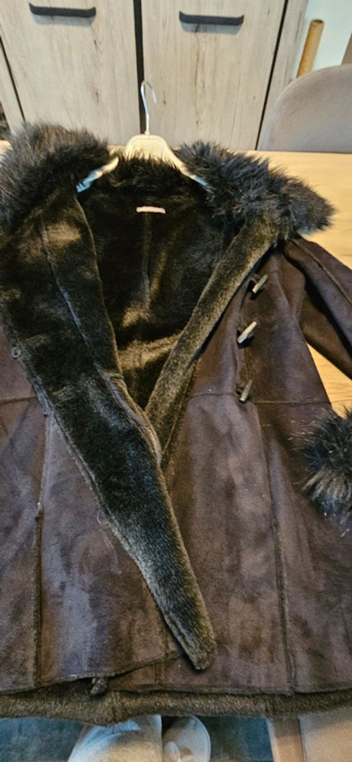 Manteau mi long, femme, 3 Suisse Collection,taille 42, nickel - photo numéro 8