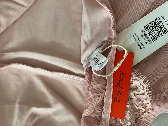 Robe de demoiselle d’honneur rose  /robe de soirée everpretty taille L neuve avec étiquette - photo numéro 9