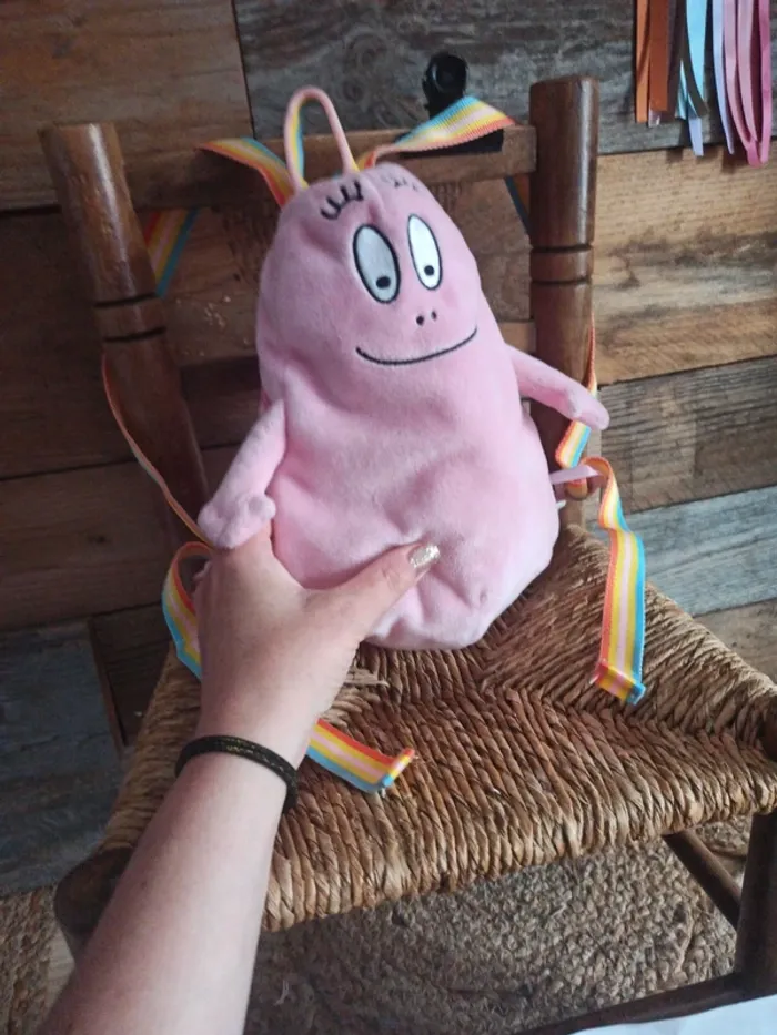 Peluche sac a dos Barbapapa tbe - photo numéro 4