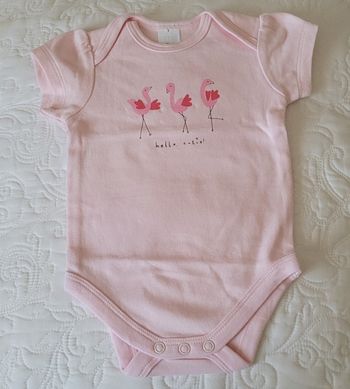 Body flamants roses Baby Club