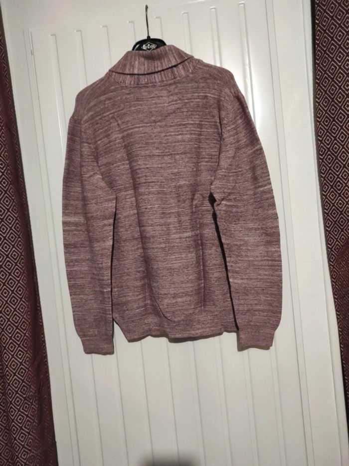 Pull fin jules taille M lie de vin chiné - photo numéro 5
