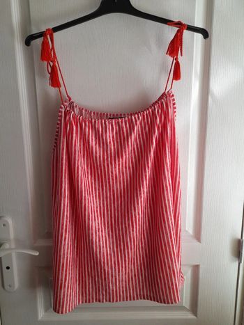 Débardeur Rayé rouge 46/48