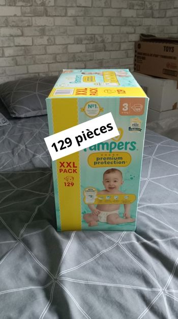Pack xxl Pampers premium protection taille 3