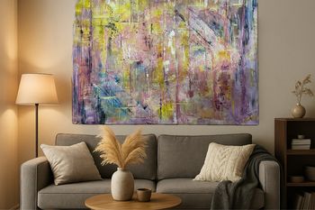 « Éveil solaire » acrylique sur toile 60x80