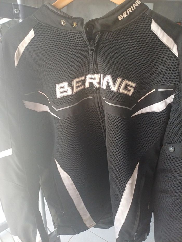 Blouson cuir moto semi été/hiver taille 2XL bon état - photo numéro 2