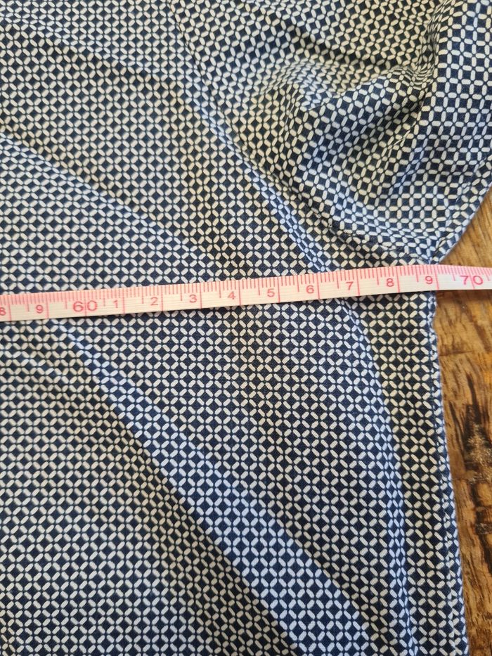 Chemise bleu marine grise avec motif  XXL 45-46 - photo numéro 6