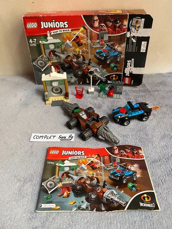 Lego junior easy to build 10760 complet en pièces mais sans figurine avec boîte et notice