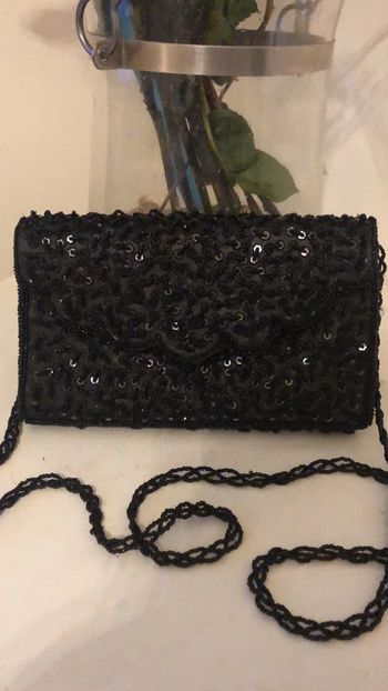 Pochette bandoulière perle