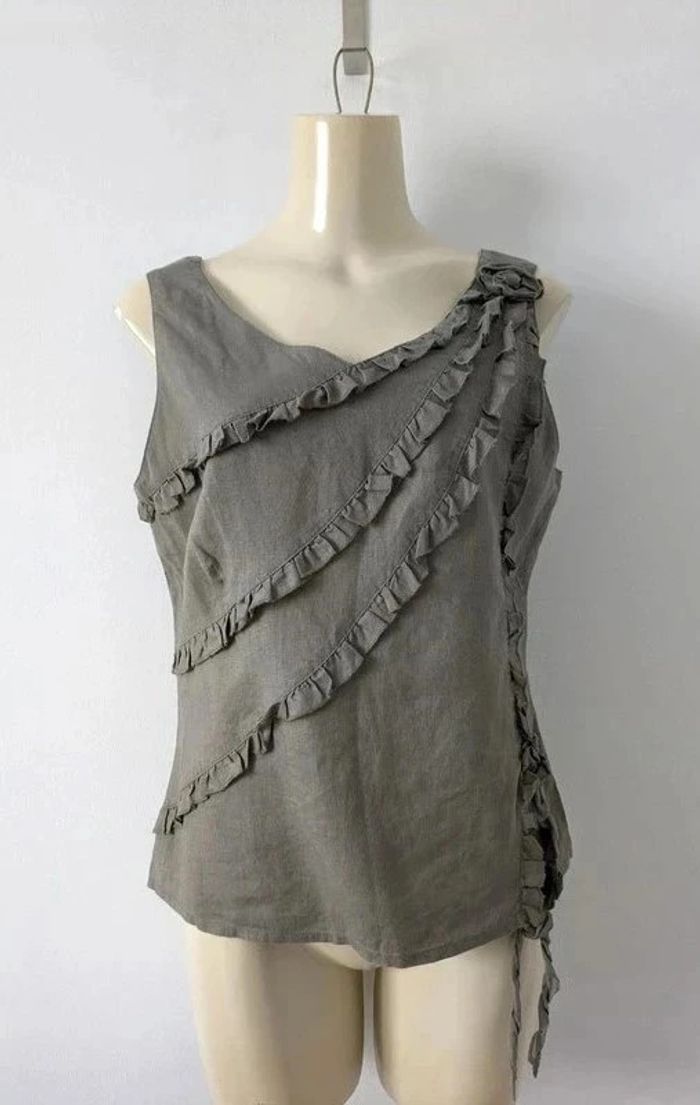 Débardeur 100% lin - Giorgio Barbara - taille 40