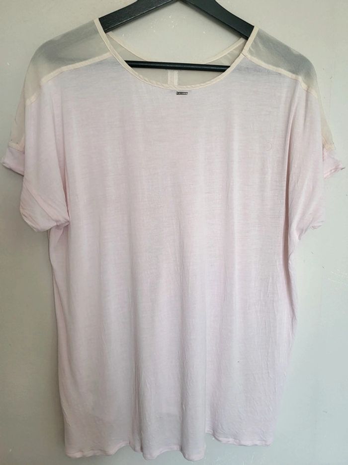 Blouse en soie rose clair Ikks taille 42 - photo numéro 8