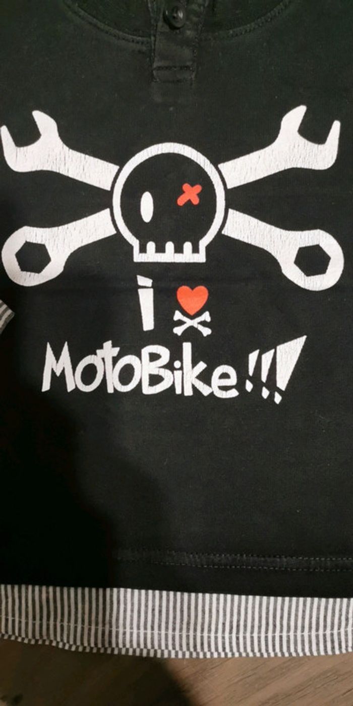 T-shirt manches longues I love Motobike - photo numéro 3