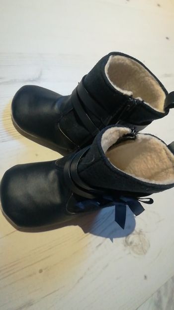 Bottines bébé souples bleues