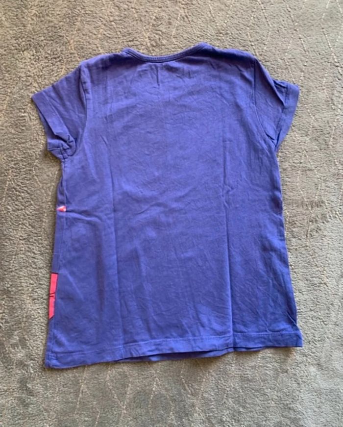 T-shirt violet fille taille 2/4 ans - photo numéro 2