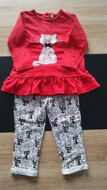 Ensemble tee-shirt et pantalon épais 18 mois