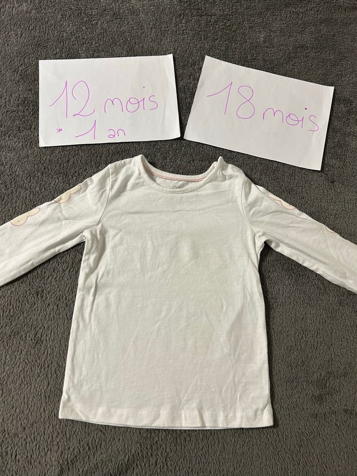 T-shirt manches longues 12-18 mois