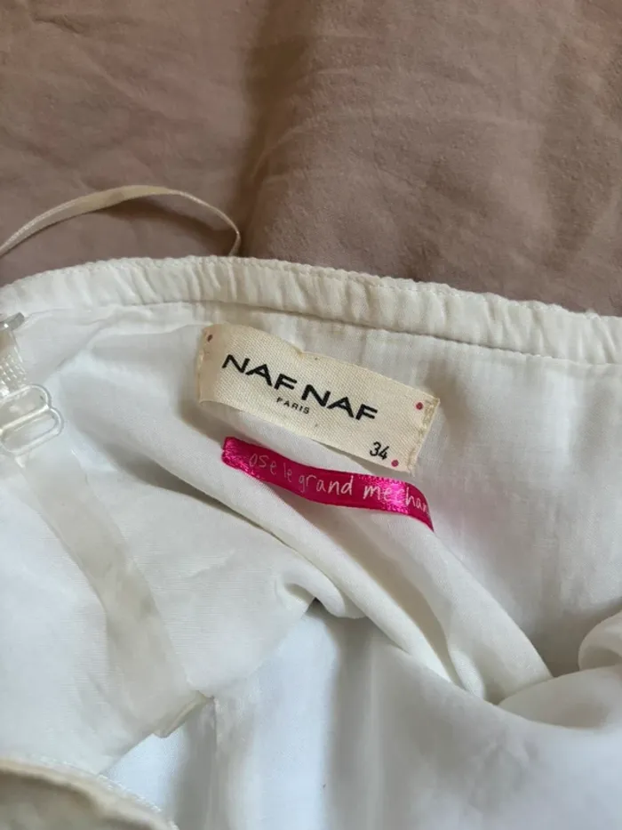 2 eme robe blanche Naf Naf T34 - photo numéro 2