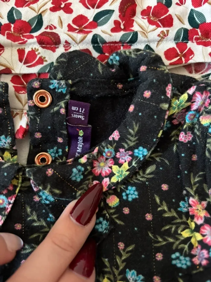 2 blouses bébé fille taille 9mois - photo numéro 3