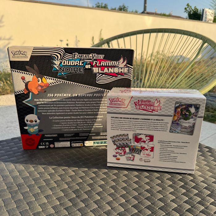 Lot Pokémon ev10.5 flamme blanche etb + coffret poster - photo numéro 2