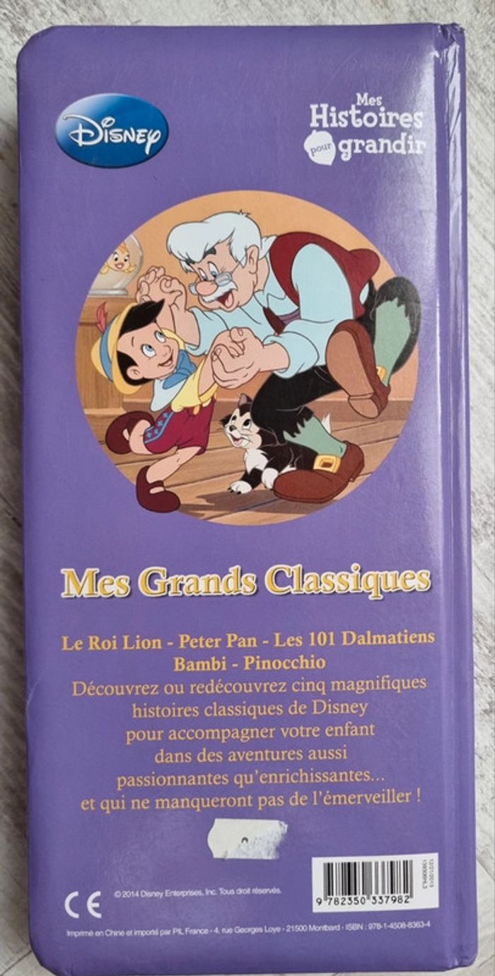 Livre mes grands classiques disney page cartonné - photo numéro 2