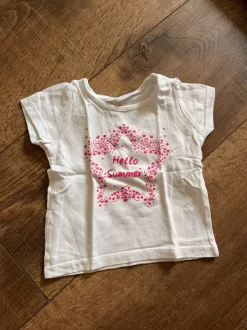 T-shirt blanc 3 mois