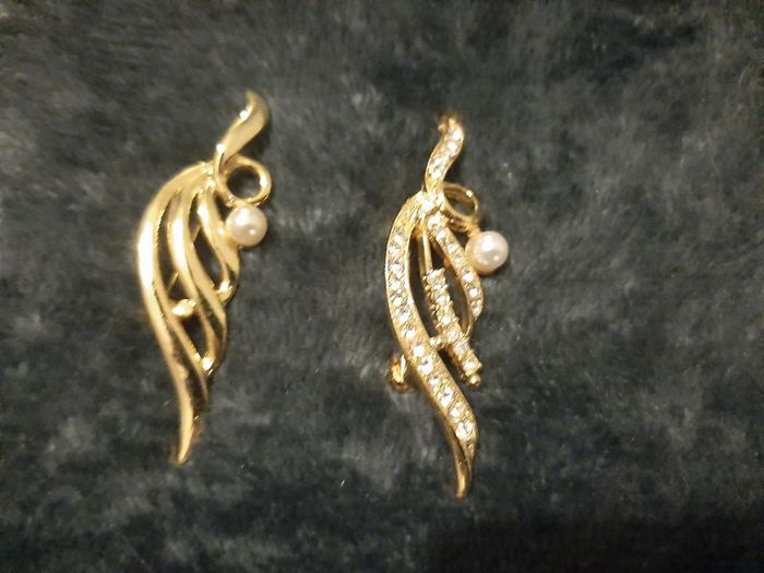 lot 3 broches métal doré - photo numéro 5