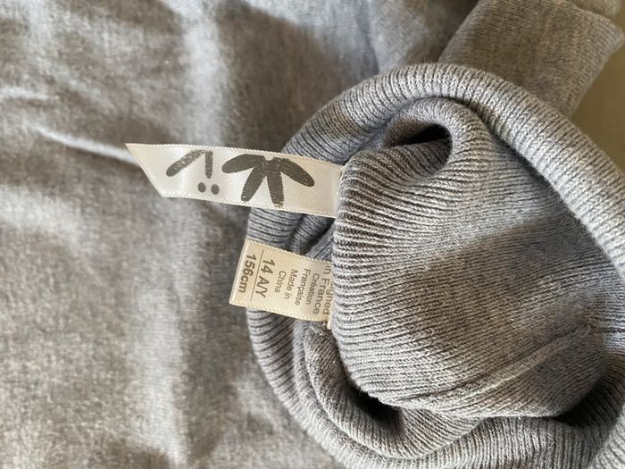 Pull Okaidi maille à col roulé gris taille 14 ans - photo numéro 17
