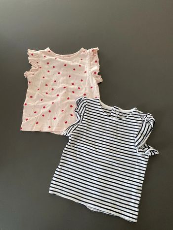 lot de 2 t-shirts 6 mois kiabi