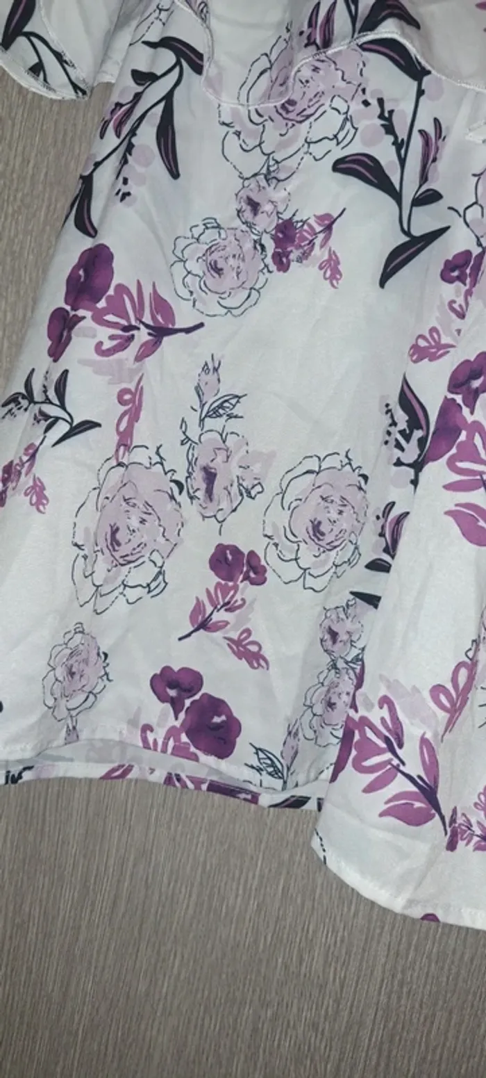 Débardeur fleuri taille L - neuf, jamais porté - photo numéro 3