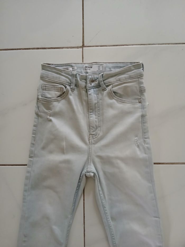 Pantalon femme taille 36 bleu clair marque berska - photo numéro 5