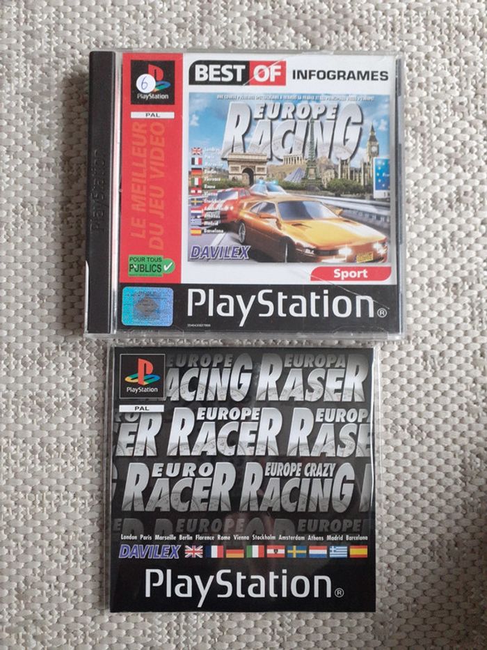 Playstation 1 ps1 europe racing