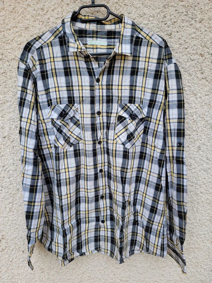 Chemise à carreaux vintage oversize baggy tendance chic