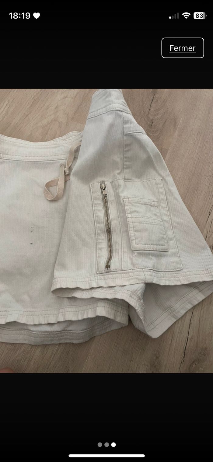 Short  blanc - photo numéro 3