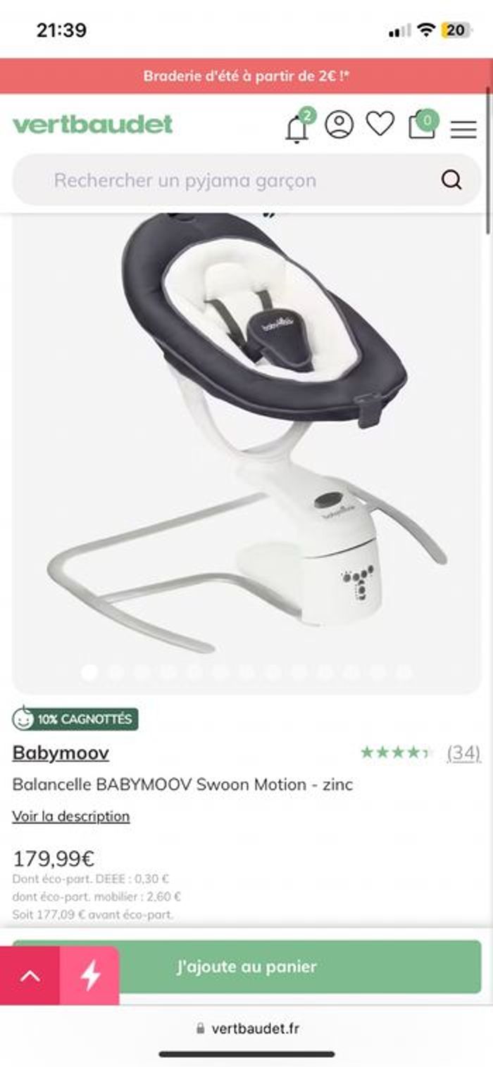 Balancelle babymoov - photo numéro 5