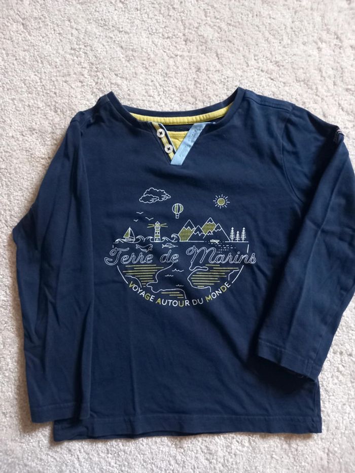 Lot de 2 t shirts manches longues 5 ans - photo numéro 3