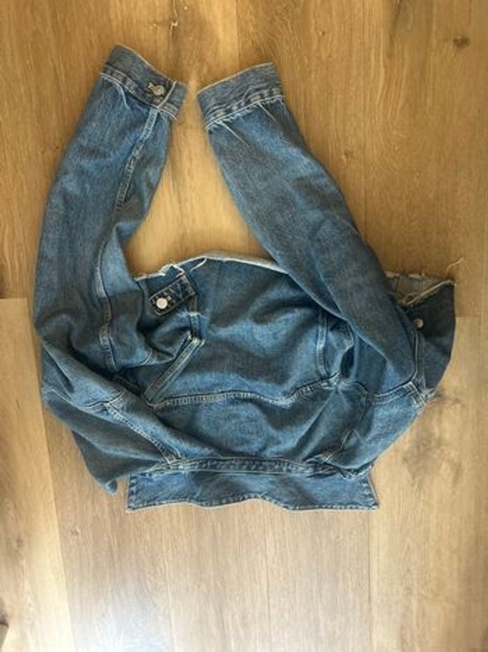 Veste en jean Zara courte taille M bleu - photo numéro 3