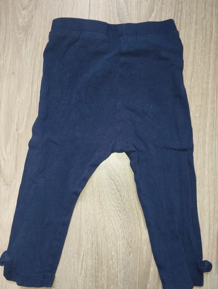 Lot leggings fille 12 mois bleu, rose, violet, gris - photo numéro 10